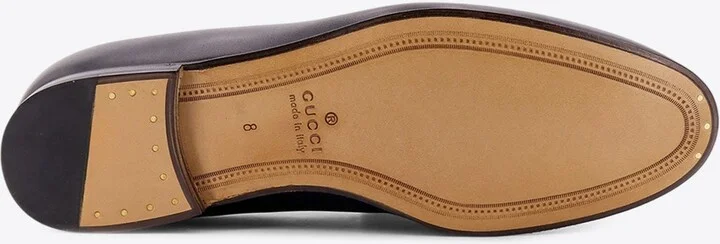Horsebit Plaque Leather Loafers - Image 3