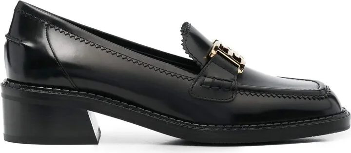 Horsebit-Plaque Loafers