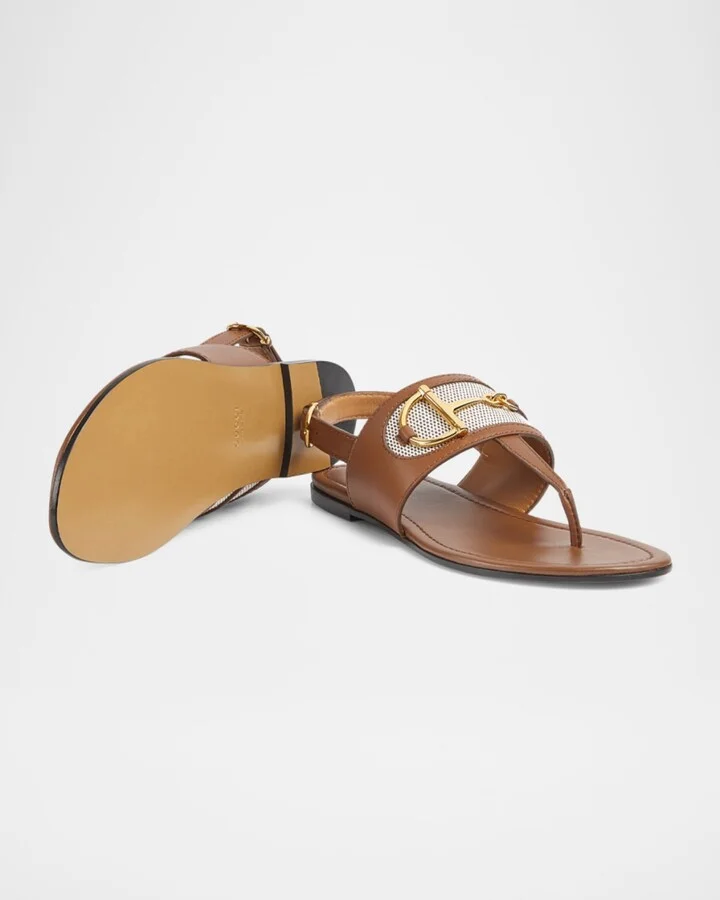Horsebit Thong Slingback Sandals - Image 7