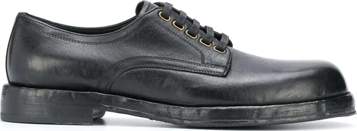 Horsehide derby shoes