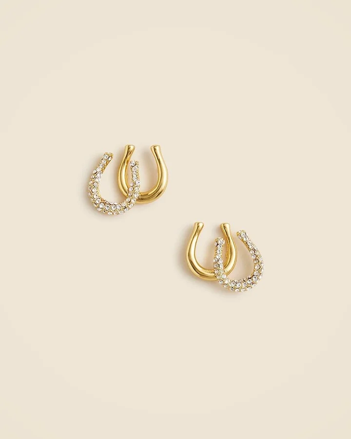Horseshoe stud earrings - Image 2