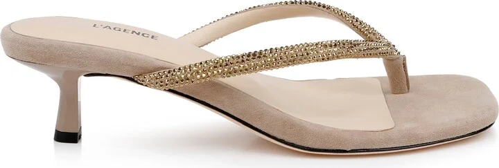 Hortense Kitten Heel Sandal - Image 9