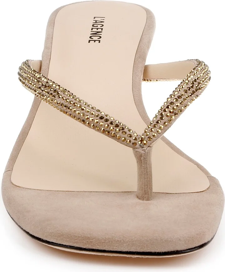 Hortense Kitten Heel Sandal - Image 10