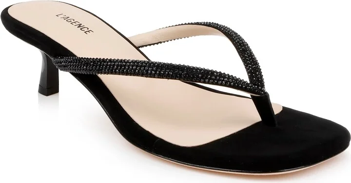 Hortense Kitten Heel Sandal