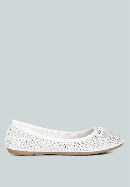 Hosana Rhinestones And Stud Embellished Ballet Flats Women - Image 2