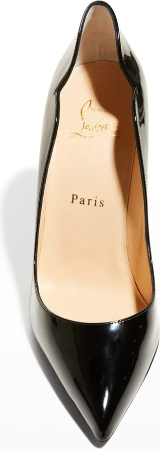 Hot Chick 100 Patent Red Sole High-Heel Pumps - Image 3