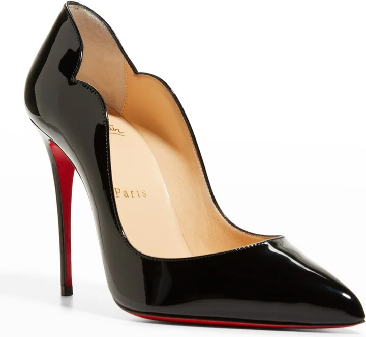 Hot Chick 100 Patent Red Sole High-Heel Pumps - Image 7