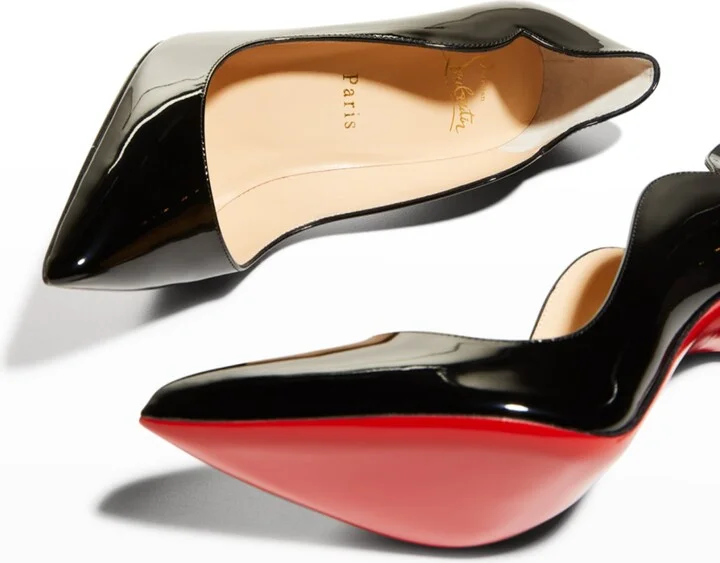Hot Chick 100 Patent Red Sole High-Heel Pumps - Image 11