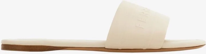 Hotel Logo Leather Slides