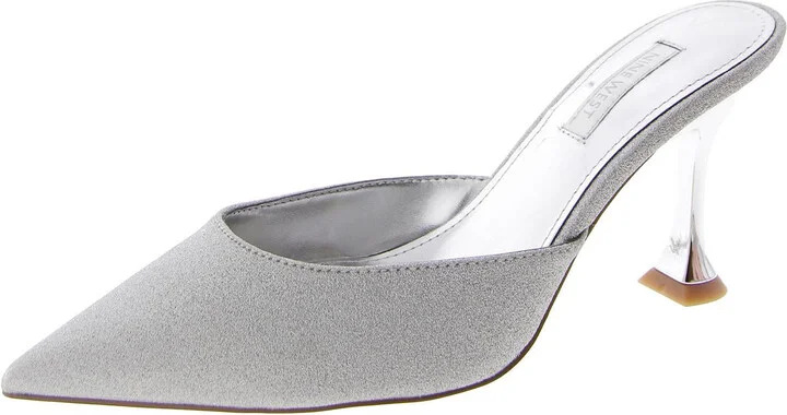Hott3 Womens Slip On Kitten Heel Mules