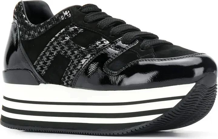 Houndstooth Print Sneakers - Image 2