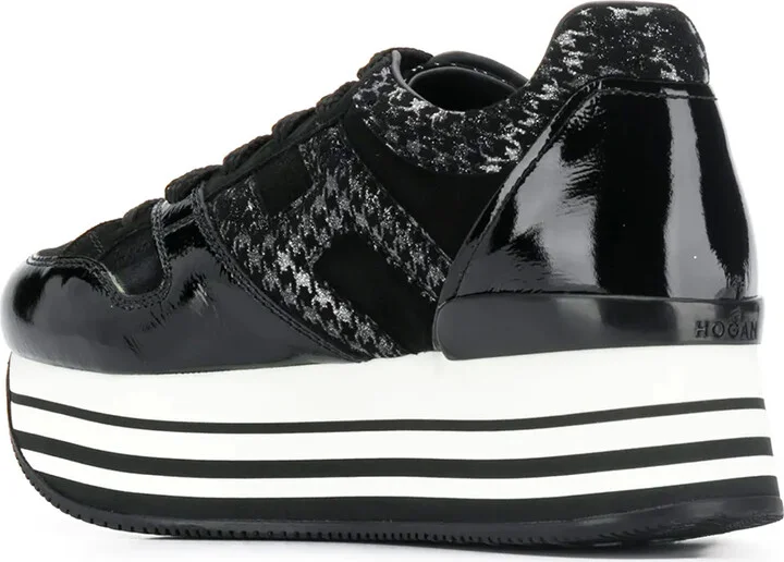 Houndstooth Print Sneakers - Image 3
