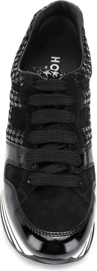 Houndstooth Print Sneakers - Image 4