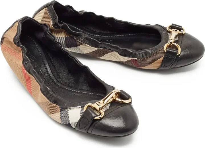 House-check ballet flats - Image 2