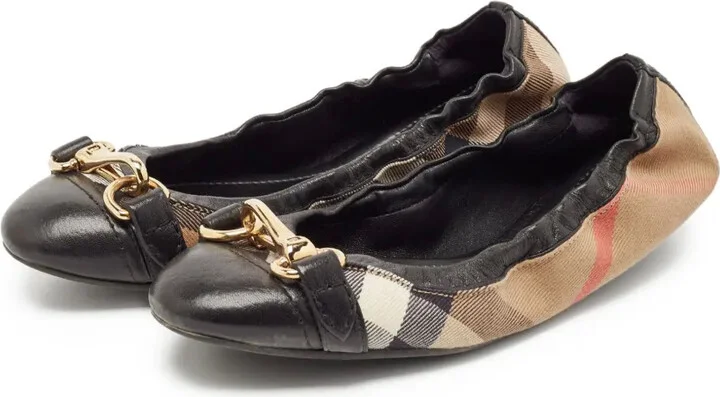 House-check ballet flats - Image 3