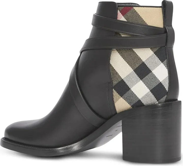 House Check mid-heel boots - Image 3