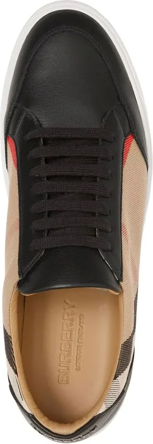 House Check-print lace-up sneakers - Image 4
