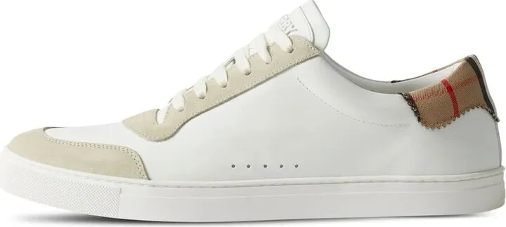 House Check-print leather sneakers - Image 4