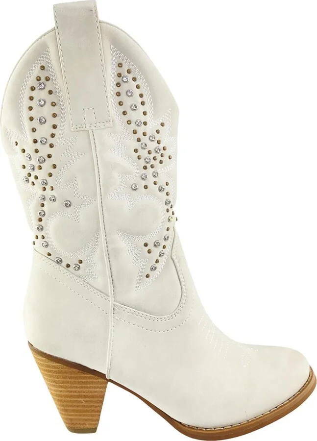 Houston Western Boots In White