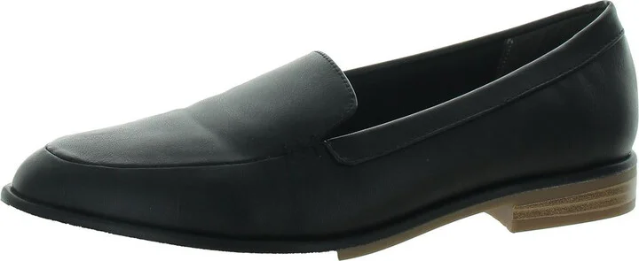 Houstonn Womens Faux Leather Flat Loafers