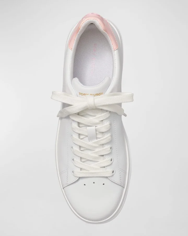 Howell Low-Top Leather Court Sneakers - Image 3