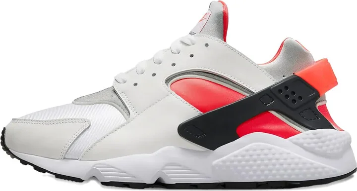 Huarache Run "White/Solar Red" sneakers