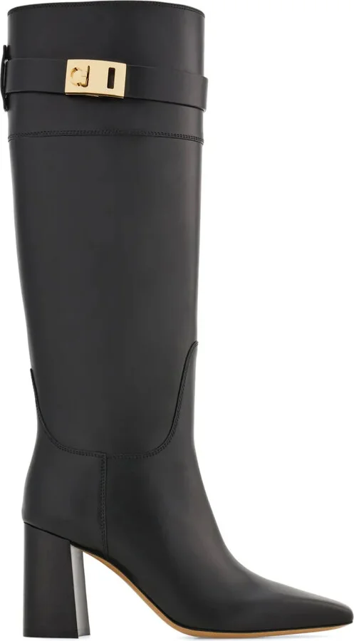 Hug Buckle Below-The-Knee Boots