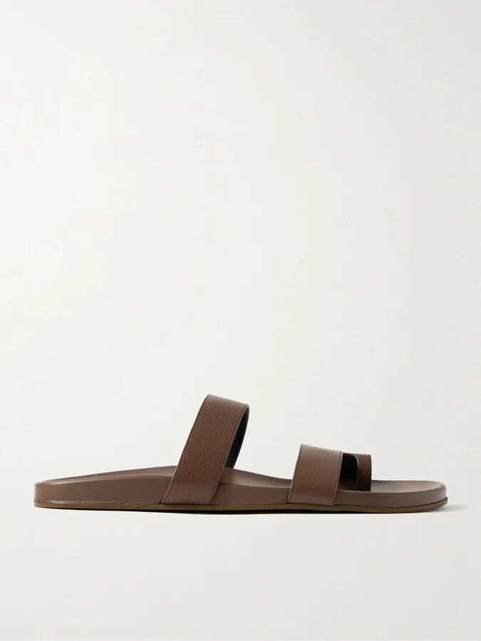 Hugh Full-Grain Leather Sandals