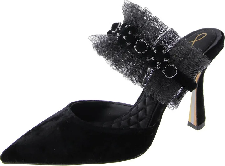 Hughes Womens Pointed Toe Slip-On Ankle Strap