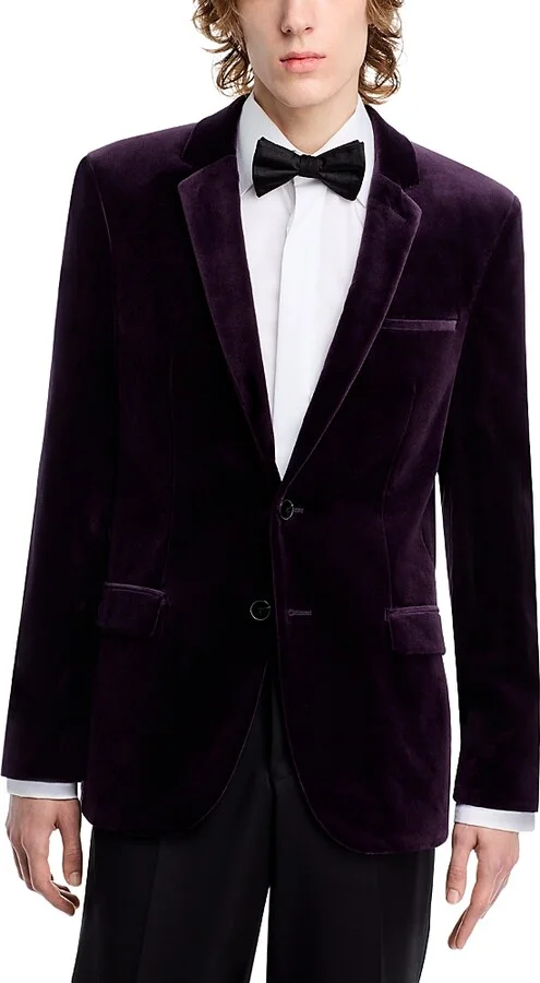 Hugo Arti Velvet Extra Slim Fit Blazer