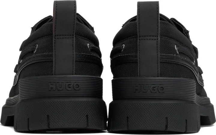 Hugo Black Canvas Boat Derbys - Image 2
