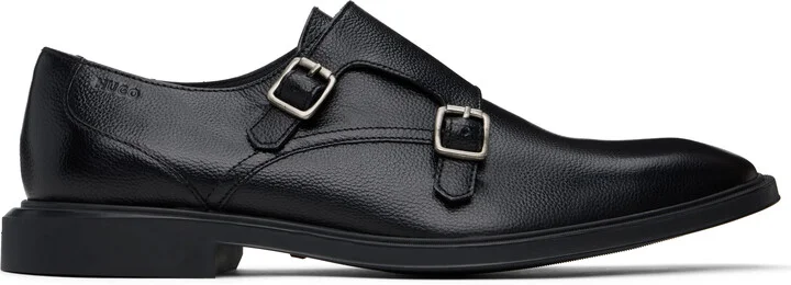 Hugo Black Double Monkstraps