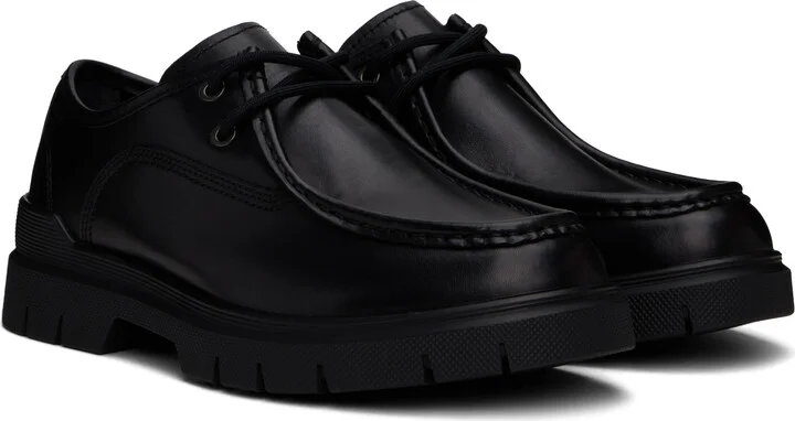 Hugo Black Double Stitching Derbys - Image 4