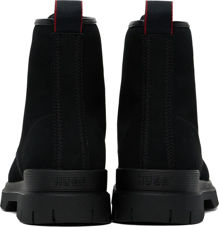 Hugo Black Embossed Boots - Image 2