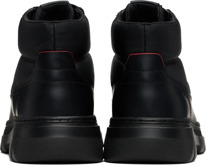 Hugo Black Lace-Up Boots - Image 2
