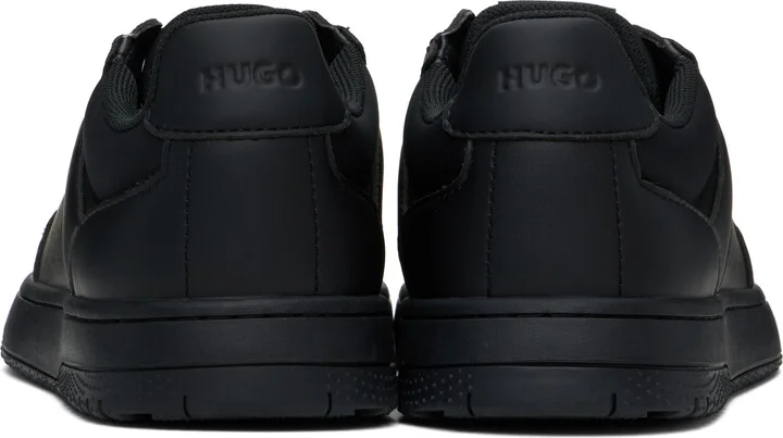 Hugo Black Lace-Up Sneakers - Image 2