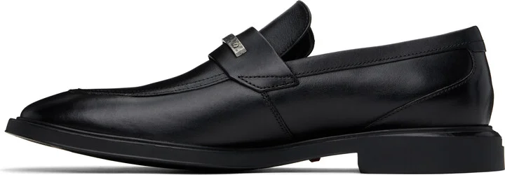 Hugo Black Leather Loafers - Image 3
