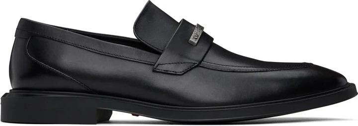 Hugo Black Leather Loafers