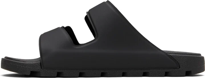 Hugo Black Logo Double Touch Sandals - Image 3