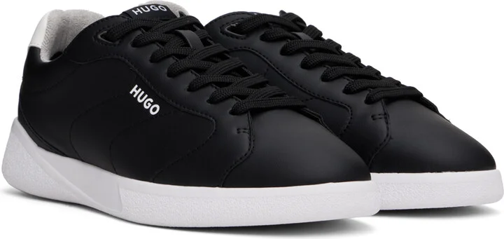 Hugo Black Logo Sneakers - Image 4