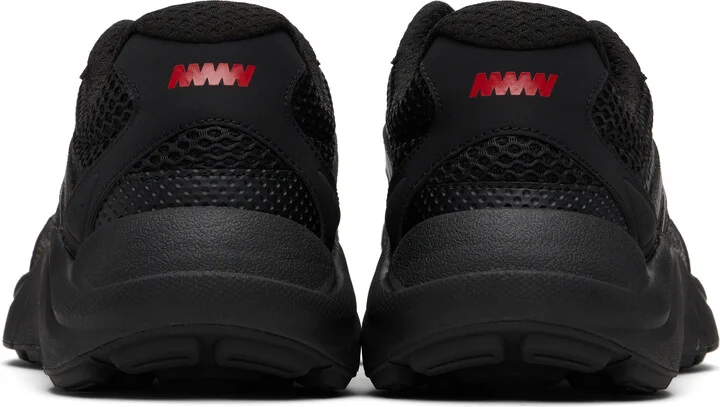 Hugo Black Mesh & Faux-Leather Sneakers - Image 2