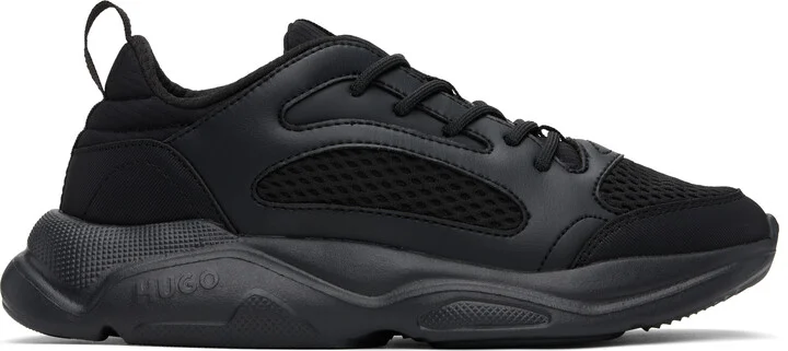 Hugo Black Mesh Sneakers