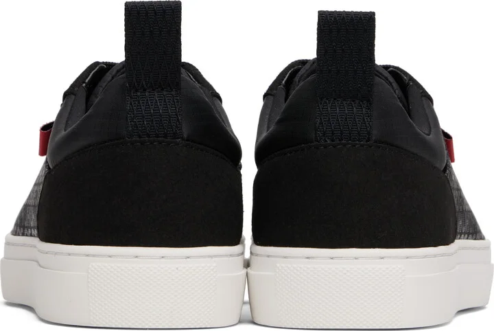 Hugo Black Printed-Logo Sneakers - Image 2
