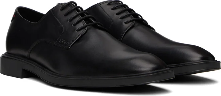 Hugo Black Rubber-Sole Leather Derbys - Image 4