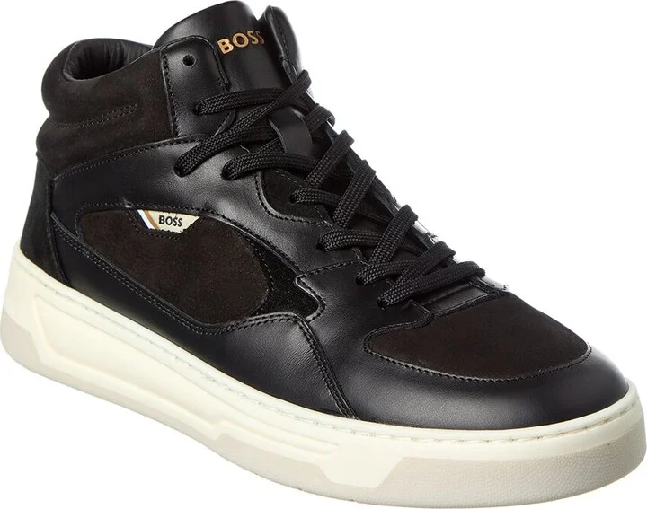 Hugo Boss Baltimore Leather High-Top Sneaker