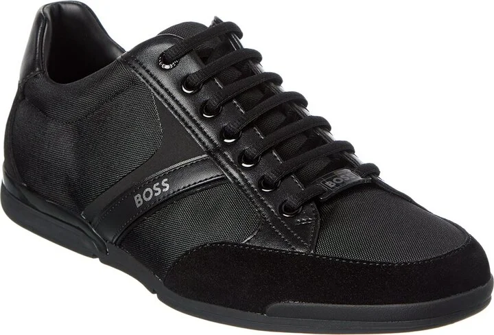 Hugo Boss Saturn Canvas & Leather Sneaker