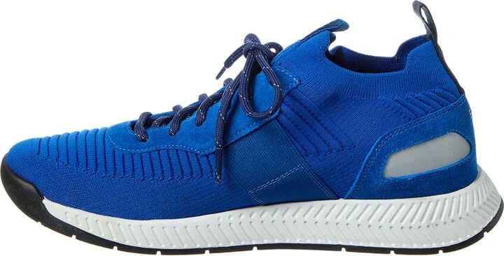 Hugo Boss Titanium Knit & Suede Sneaker - Image 2