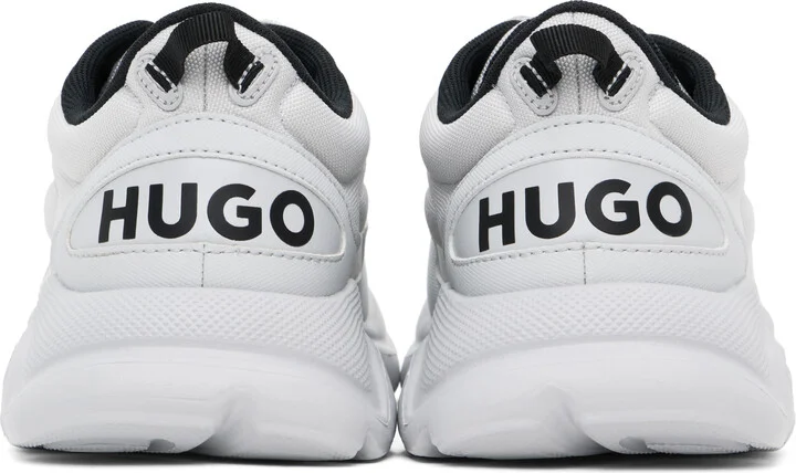 Hugo Gray Faux-Leather Sneakers - Image 2