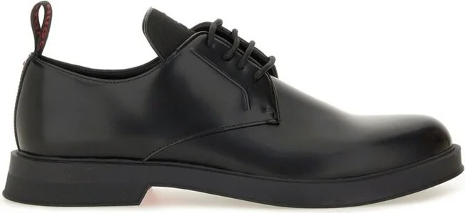 Hugo Logo Embossed Lace-Up Derby Shoes