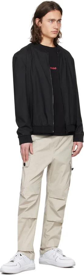Hugo Off-White Mixed-Material Sneakers - Image 5